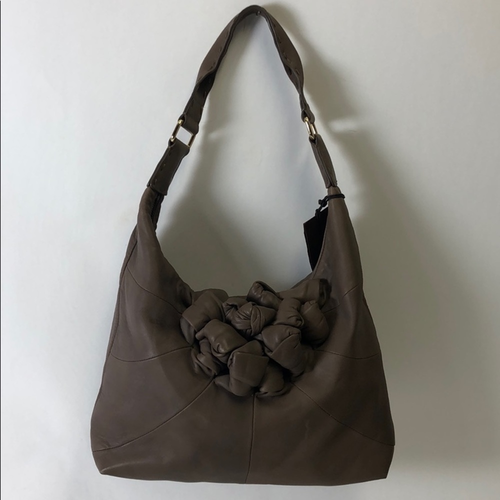 David & Scotti Hobo Elephant Leather Vintage Bag